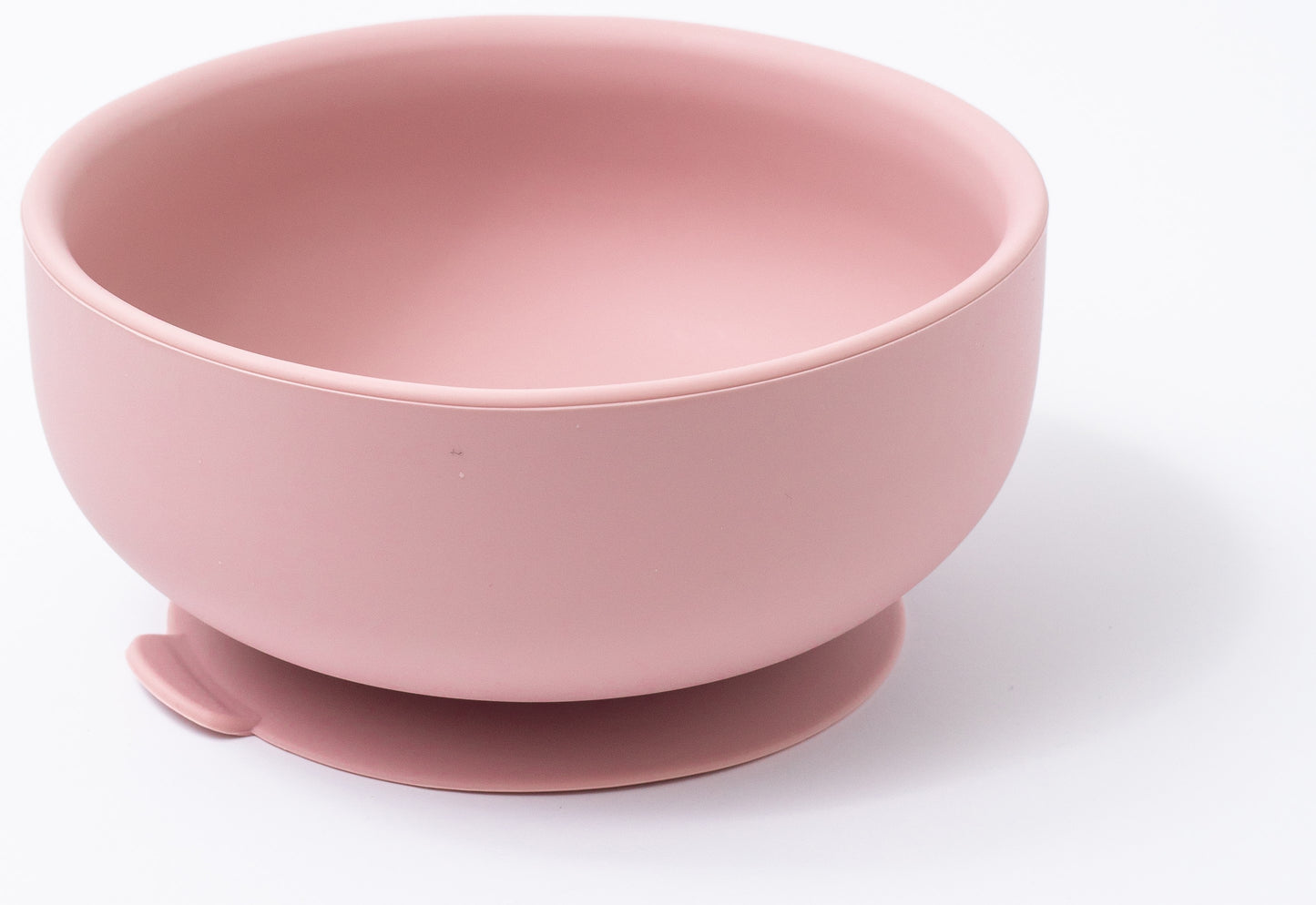silicon round bowl in pink color for babies