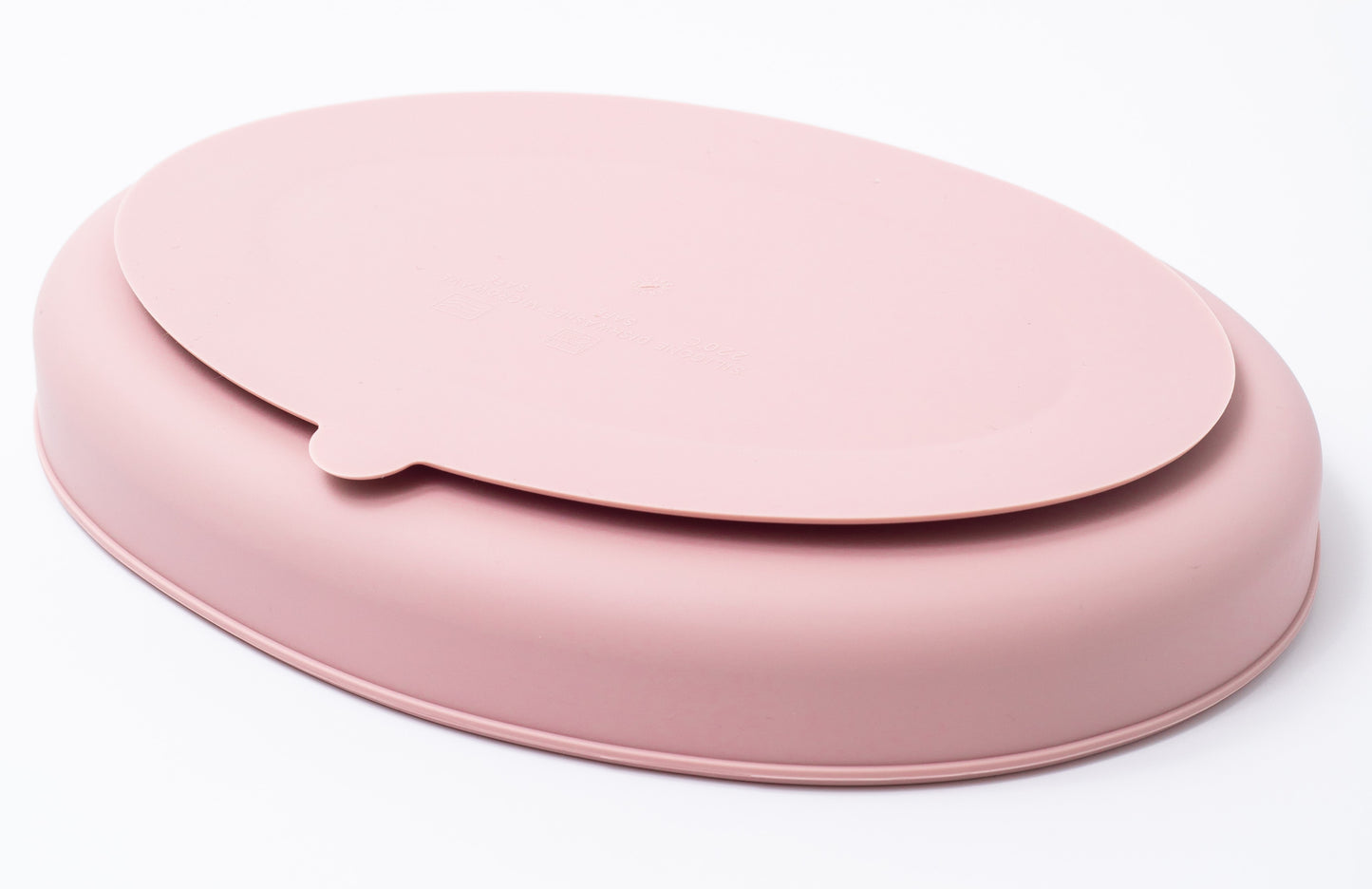 silicon sectioned plate in pink color