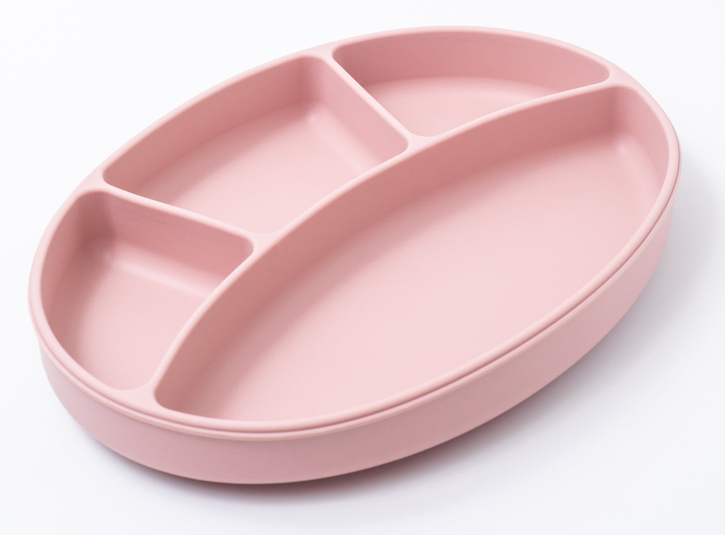 silicon sectioned plate in pink color