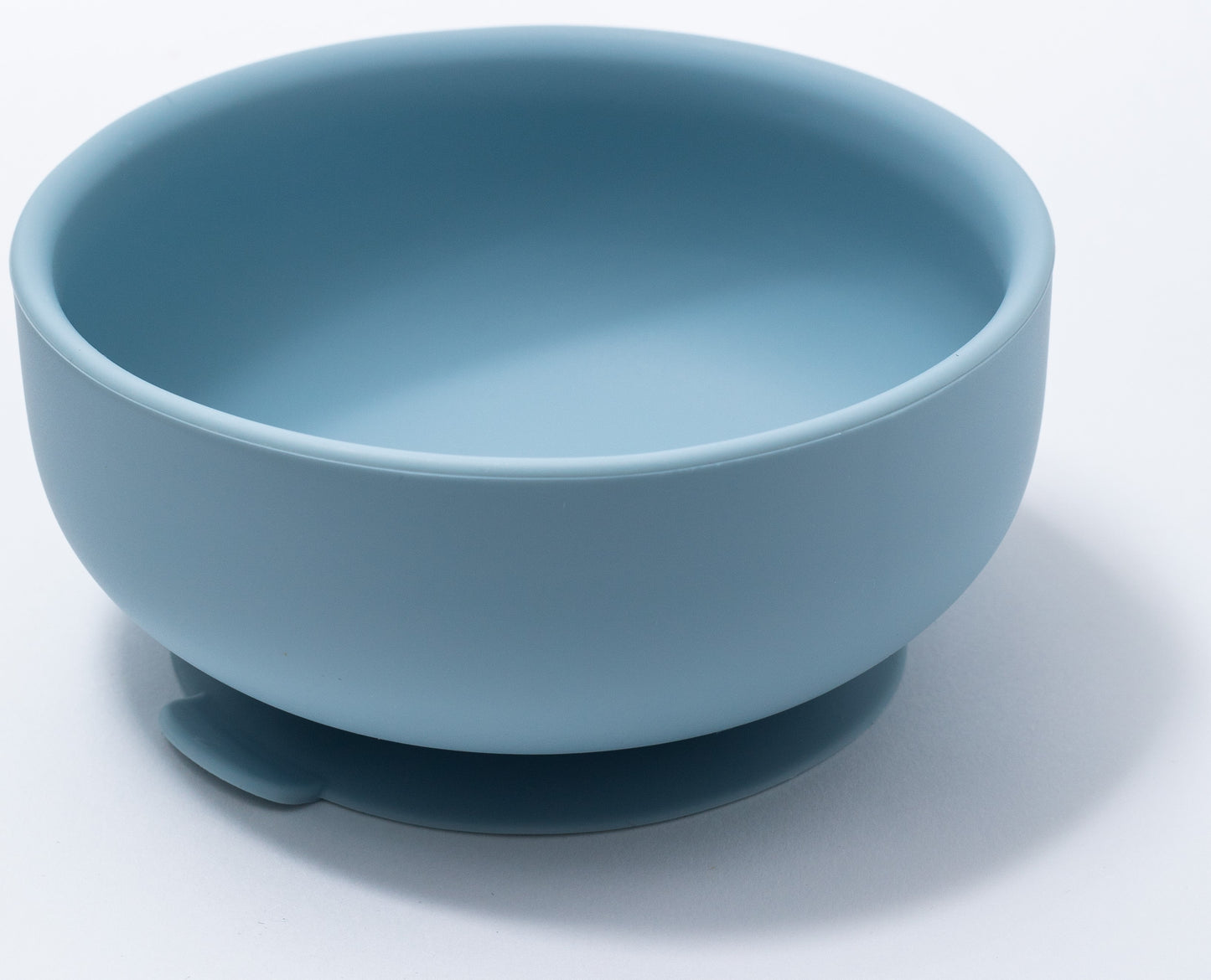 silicon round bowl in blue color for babies