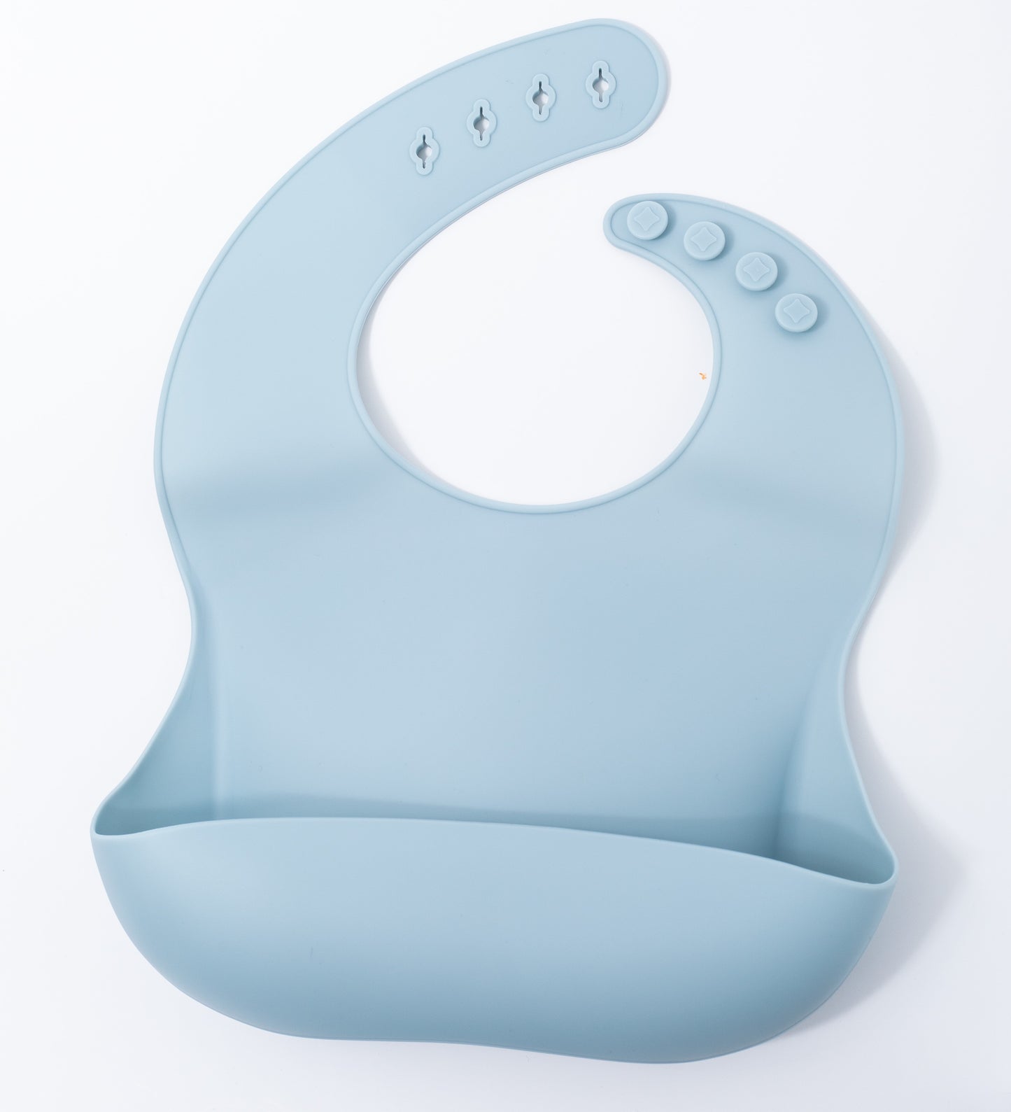 Blue Silicon Baby Bib