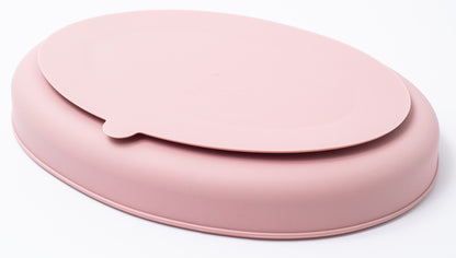 silicon sectioned plate in pink color