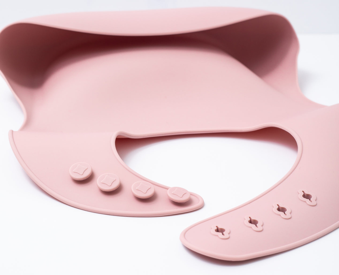 Pink Silicon Baby Bib 