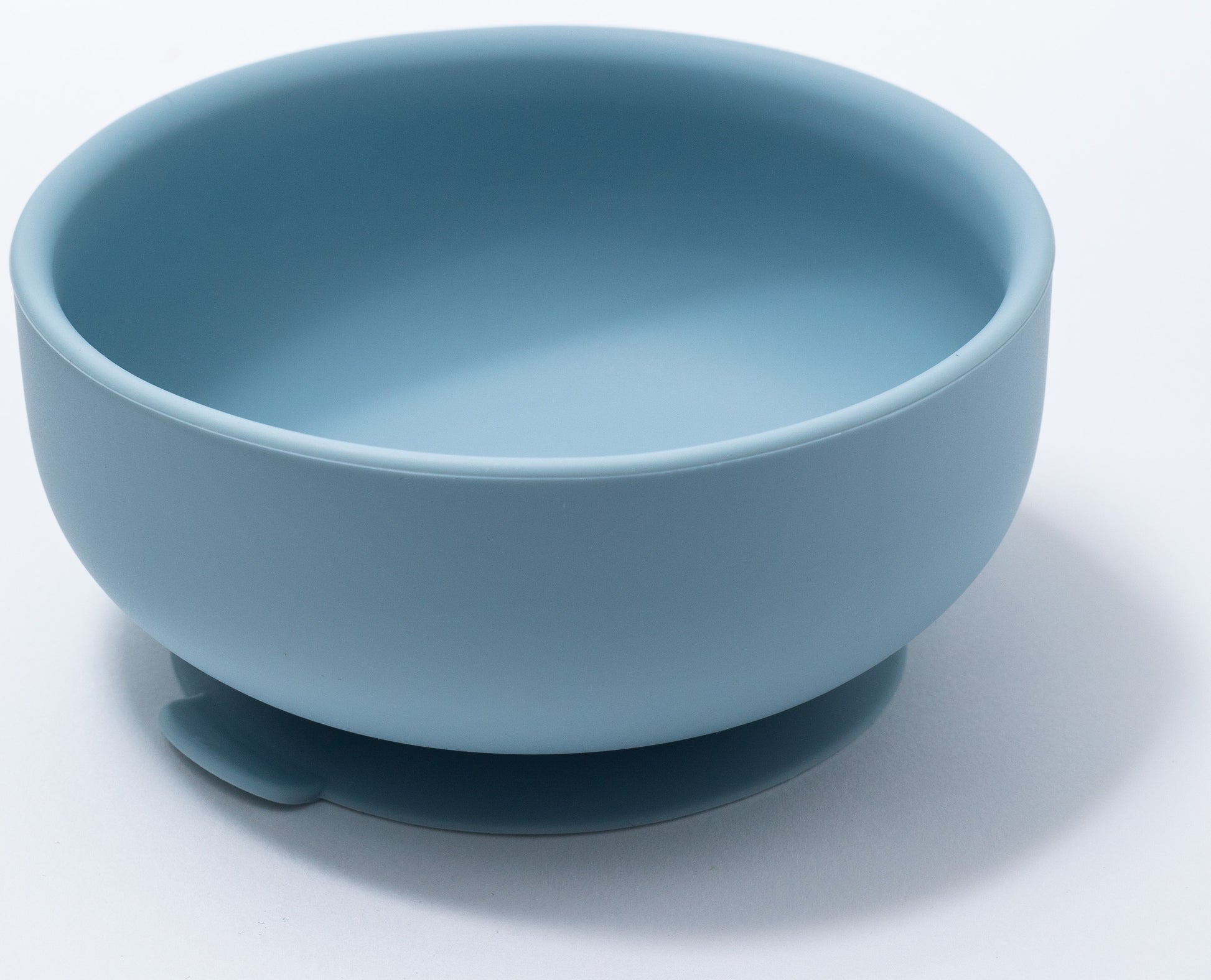 silicon round bowl in blue color for babies