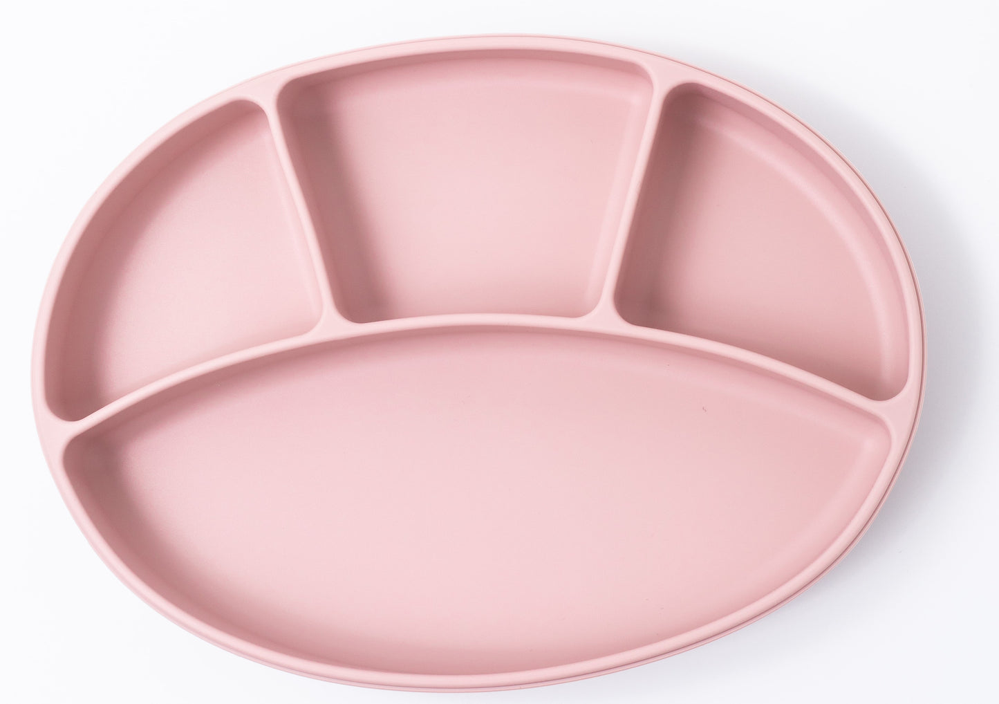 Silicon Baby Feeding suction plate in pink color