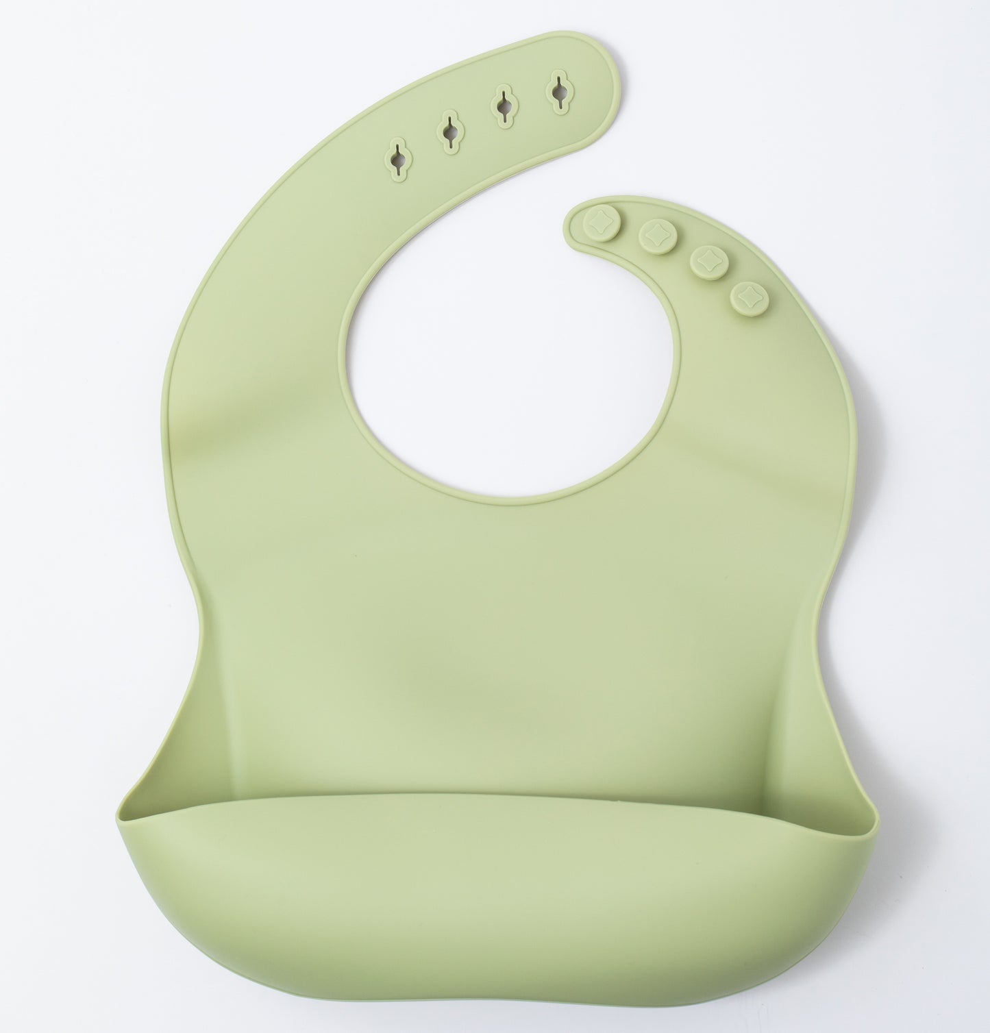 Green Silicon Baby Bib 