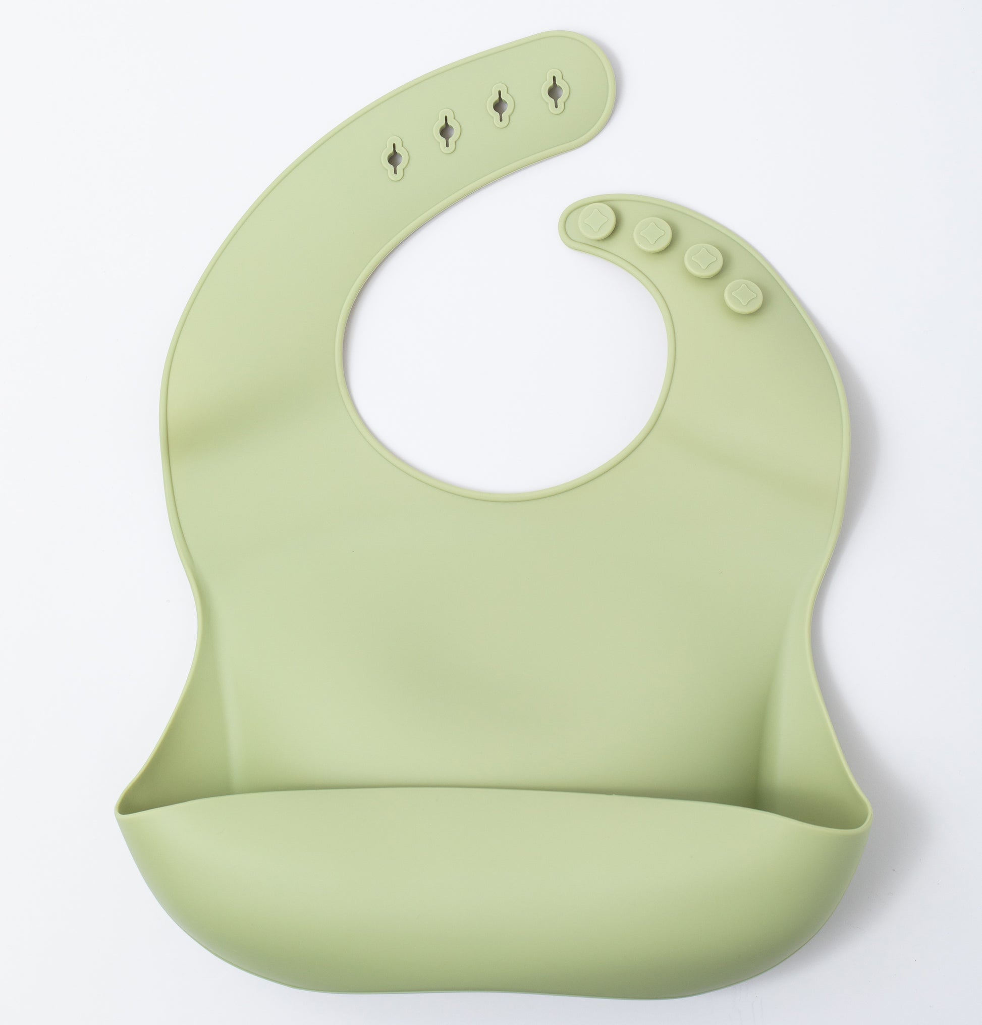 Silicon Baby Bib in green color