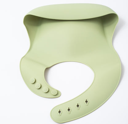 Green Silicon Baby Bib 